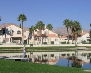 Las Vegas Desert Shores fishing in lake