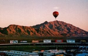 Las Vegas Speedway with Balloon