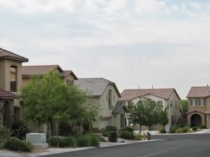 Las Vegas Vista Village street and homes